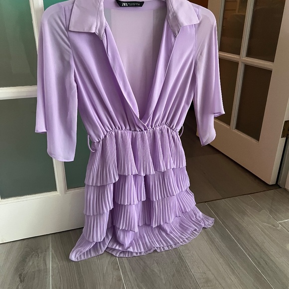 Beautiful purple summer dress Zara - Picture 4 of 5